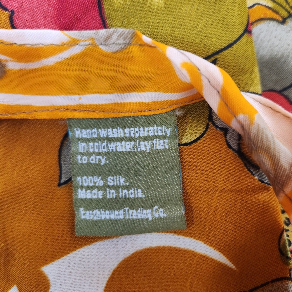 Urban Nomad 100% Silk Reversible Wrap Sari Pants in size Regular - Picture 6 of 7